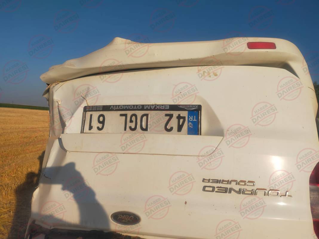 Konya’da aynı yolda bir kaza daha! Can pazarı yaşandı 7